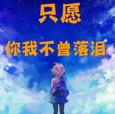 只愿你我不曾落泪